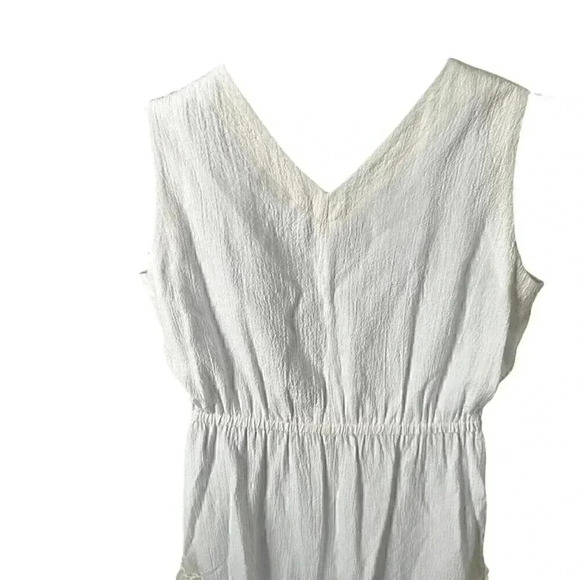 Calvin Klein white ruffled sleeveless sundress est size XL missing size tag - Picture 6 of 11